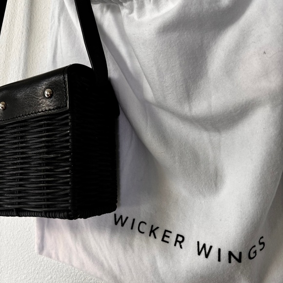 WICKER WINGS Mini Shou Leather Trim Bag - Picture 3 of 5